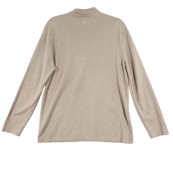 MIZZEN + MAIN Tan 1/4 Zip Pullover Casual Performance Long Sleeve  SIZE LARGE - Picture 2 of 13